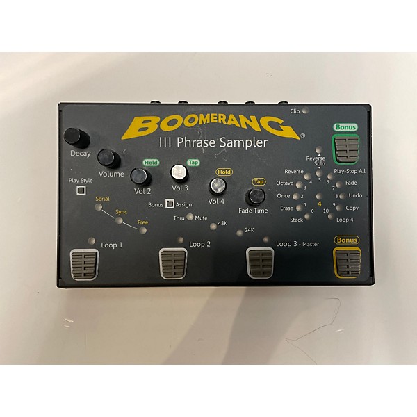 Used Boomerang III Phrase Sampler Pedal