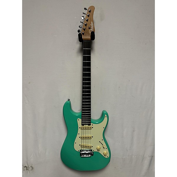 Used Schecter Guitar Research Used Schecter Guitar Research Nick Johnston Traditional Atomic Green Solid Body Electric Guitar