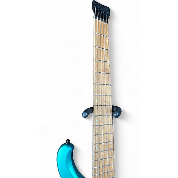 Used Ibanez Mm1 Martin Miller Trans Aqua Blue Solid Body Electric Guitar