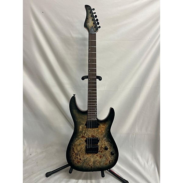 Used Schecter Guitar Research Used Schecter Guitar Research CR6 Gray Solid Body Electric Guitar