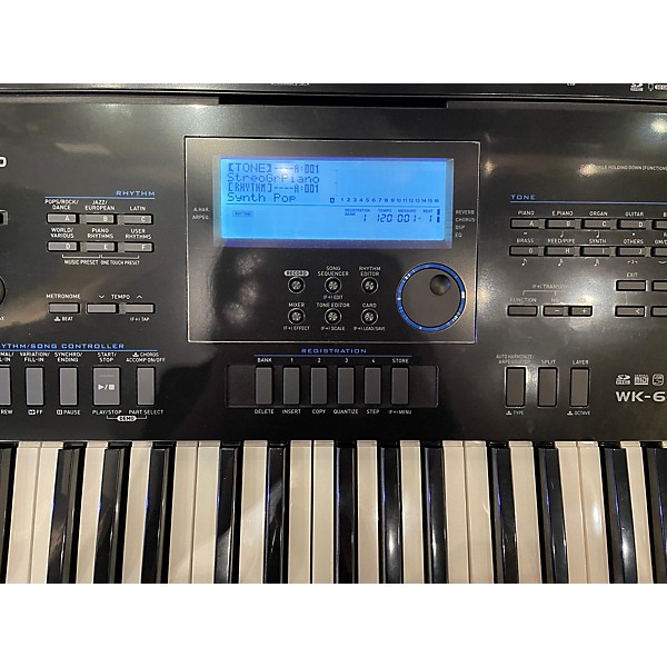 Used Casio WK6600 76 Key Portable Keyboard