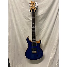 Used PRS Used PRS SE Custom 24 Blue Solid Body Electric Guitar