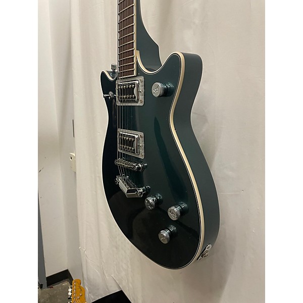 Used Gretsch Guitars Used Gretsch Guitars G5222 Electromatic Jet Jade Grey Solid Body Electric Guitar