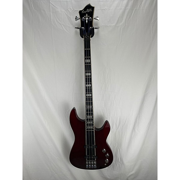 Used Hagstrom Used Hagstrom Super Swede Bass Trans Red Electric Bass Guitar