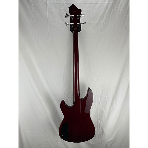 Used Hagstrom Used Hagstrom Super Swede Bass Trans Red Electric Bass Guitar