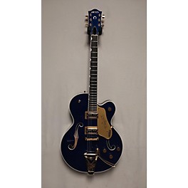 Used Gretsch Guitars Used Gretsch Guitars G6130TG-PE-AZM Blue Hollow Body Electric Guitar