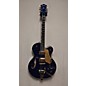 Used Gretsch Guitars Used Gretsch Guitars G6130TG-PE-AZM Blue Hollow Body Electric Guitar thumbnail