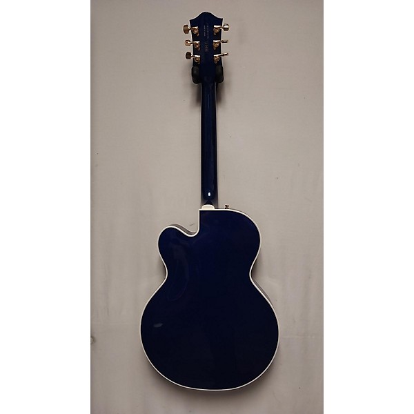 Used Gretsch Guitars Used Gretsch Guitars G6130TG-PE-AZM Blue Hollow Body Electric Guitar