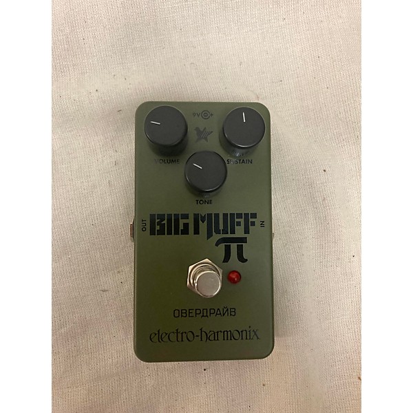 Used Electro-Harmonix Green Russian Big Muff Pi Fuzz Effect Pedal