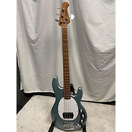 Used Sterling by Music Man Used Sterling By Music Man Ray34 Firemist Silver Electric Bass Guitar