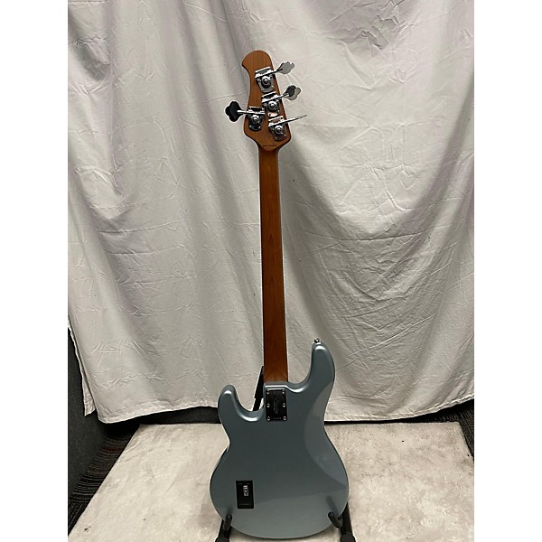 Used Sterling by Music Man Used Sterling By Music Man Ray34 Firemist Silver Electric Bass Guitar