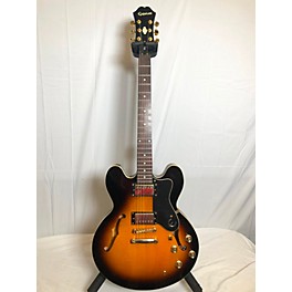 Used Epiphone Used Epiphone Dot Deluxe Flametop Vintage Sunburst Hollow Body Electric Guitar