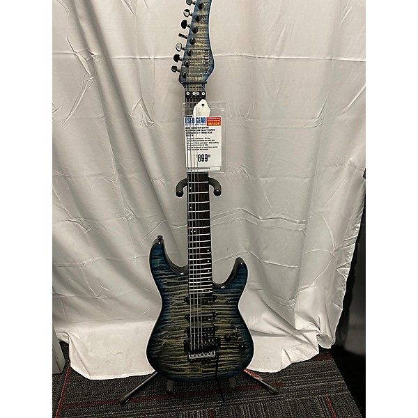 Used Schecter Guitar Research Used Schecter Guitar Research Sun Valley Super Shredder III 7 Trans Blue Solid Body Electric...