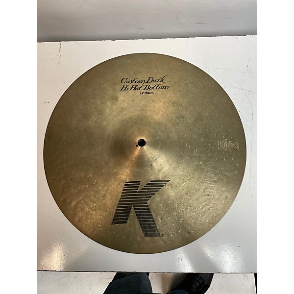 Used Zildjian 14in K Custom Dark Hi Hat Bottom Cymbal