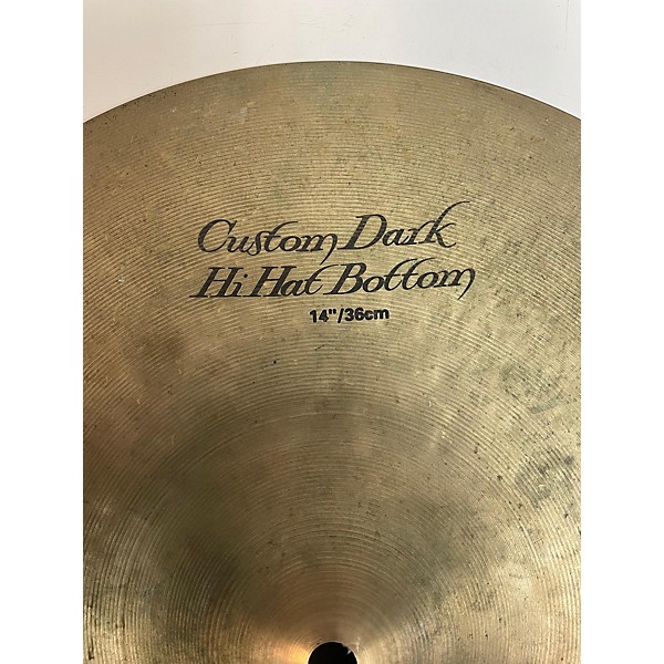 Used Zildjian 14in K Custom Dark Hi Hat Bottom Cymbal