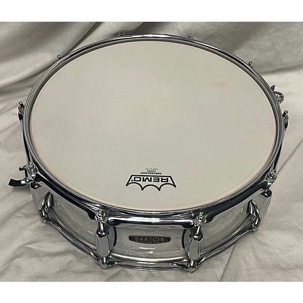 Used Barton Drums 5X14 Studio Custom Birch Drum White Marine Pearl