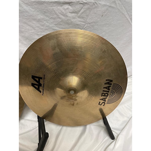 Used SABIAN 14in AA Fusion Hi Hat Set Cymbal