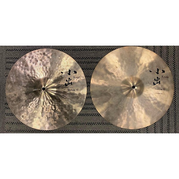 Used Used Koide 15in Absolute Hi-hat Medium/Thin (Pair) Cymbal