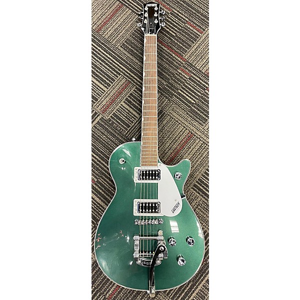 Used Gretsch Guitars Used Gretsch Guitars G5230T Green Solid Body Electric Guitar