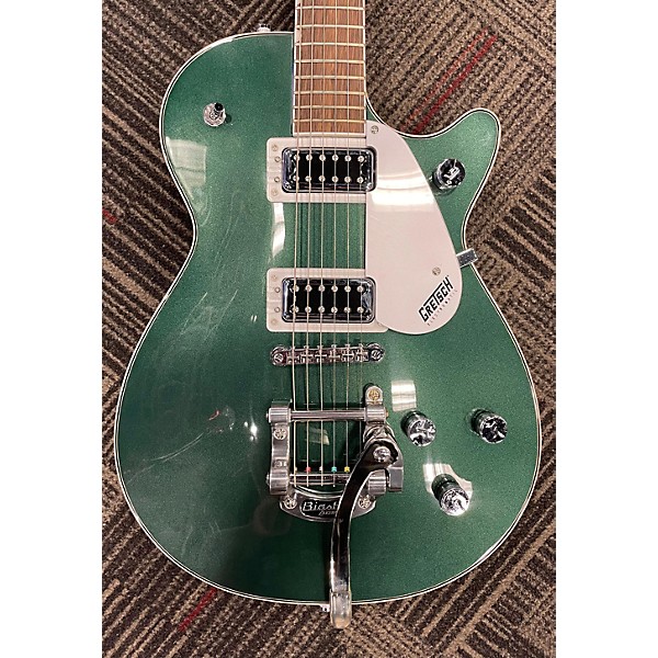 Used Gretsch Guitars Used Gretsch Guitars G5230T Green Solid Body Electric Guitar