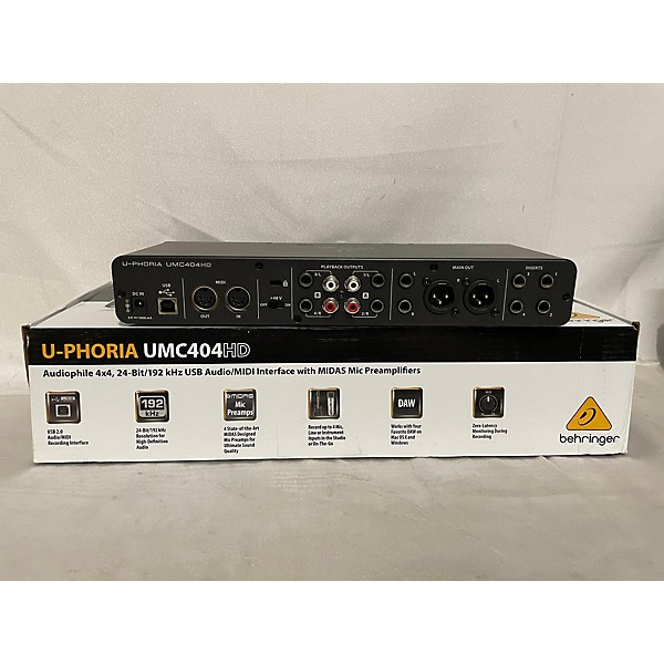 Used Behringer U-Phoria UMC404HD Audio Interface