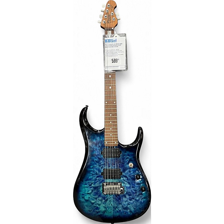 Used Sterling By Music Man JP150 Cerulean Blue Solid Body
