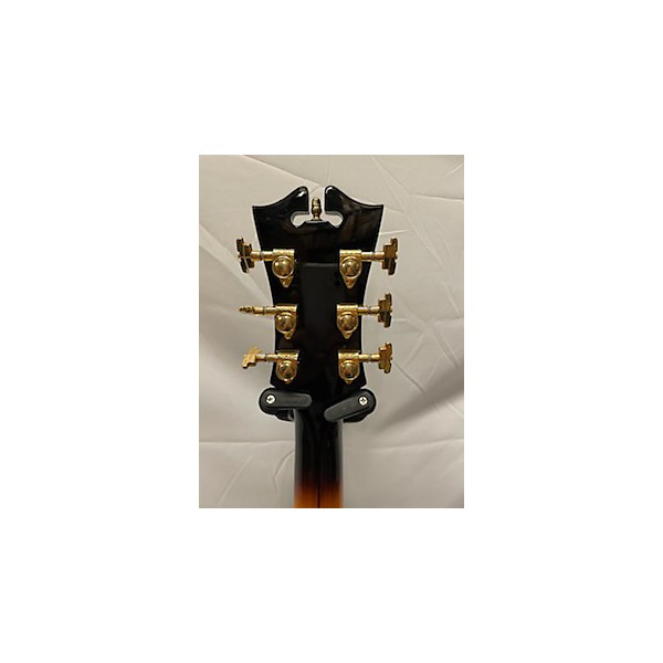 Used D'Angelico EX-SS Left Handed Iced Tea Burst Hollow Body Electric Guitar