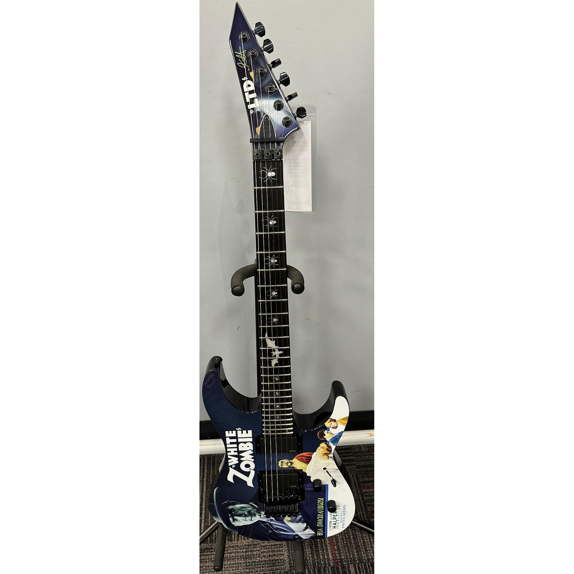 Used ESP LTD Kirk Hammett Signature White Zombie Solid Body
