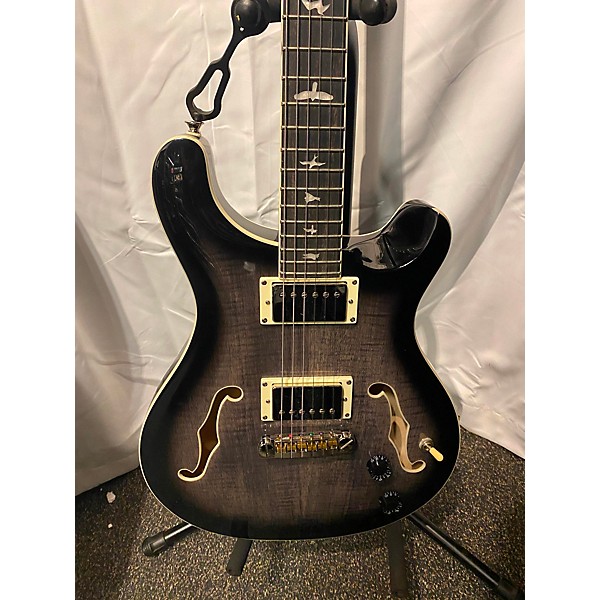 Used PRS Used PRS SE Custom 22 Semi-Hollowbody Charcoal Burst Hollow Body Electric Guitar