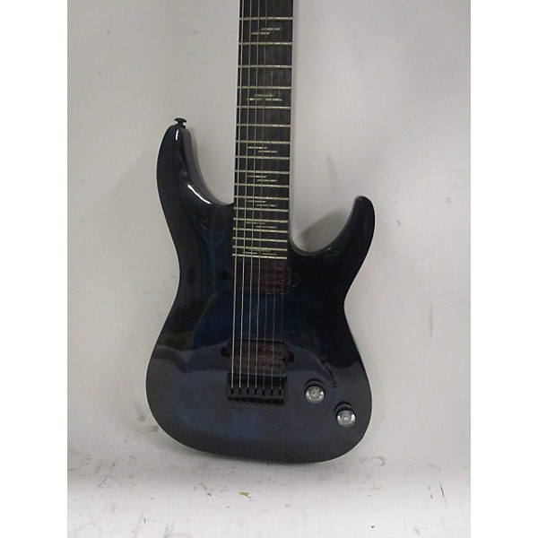 Used Schecter Guitar Research Used Schecter Guitar Research Omen Elite 7 Blue Solid Body Electric Guitar