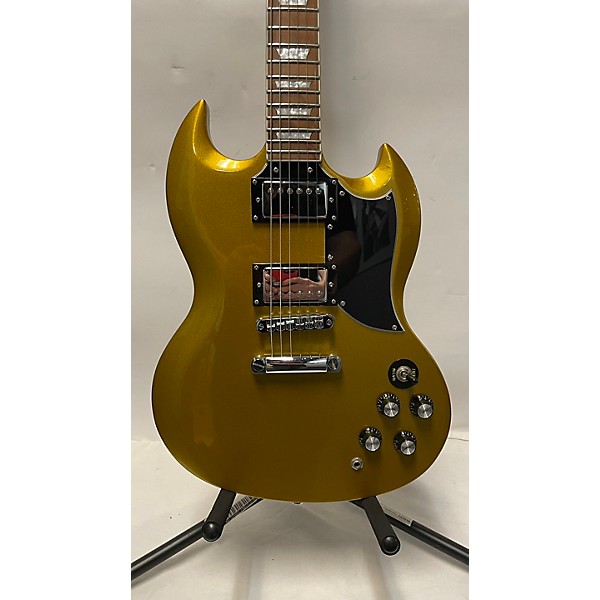 Used Firefly Used Firefly Classic Gold Sparkle Solid Body Electric Guitar