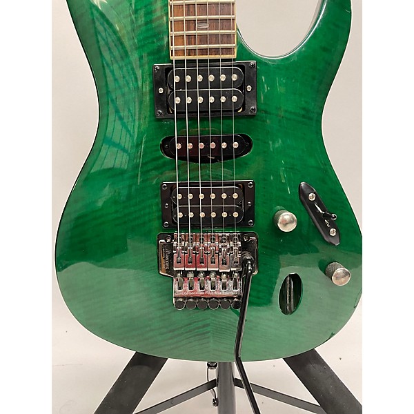 Used Ibanez Used Ibanez S470FM British Racing Green Solid Body Electric Guitar