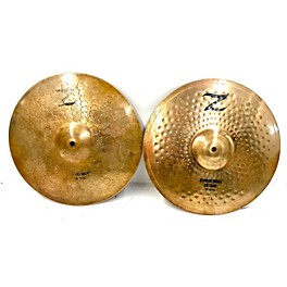 Used Zildjian 14in Z Custom Dyno Beat Hi Hat Pair Cymbal