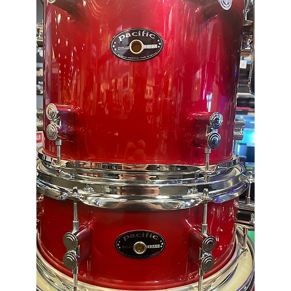 Used Used PACIFIC BY DW 5 piece DRUM SET Red Drum Kit