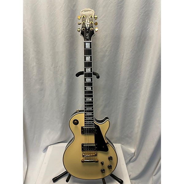 Used Epiphone Used Epiphone Les Paul Custom Pro Cream Solid Body Electric Guitar