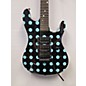 Used Kramer Used Kramer NightSwan Black/Blue Polka Dot Solid Body Electric Guitar