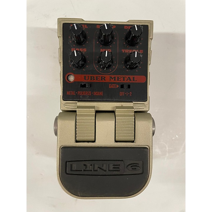 Used Line 6 Tonecore Uber Metal Heavy Distortion Effect Pedal