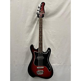 Vintage Heit Deluxe Vintage 1970s Heit Deluxe Short Scale Bass Redburst Electric Bass Guitar