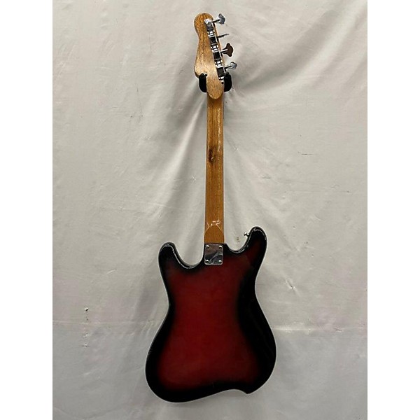 Vintage Heit Deluxe Vintage 1970s Heit Deluxe Short Scale Bass Redburst Electric Bass Guitar