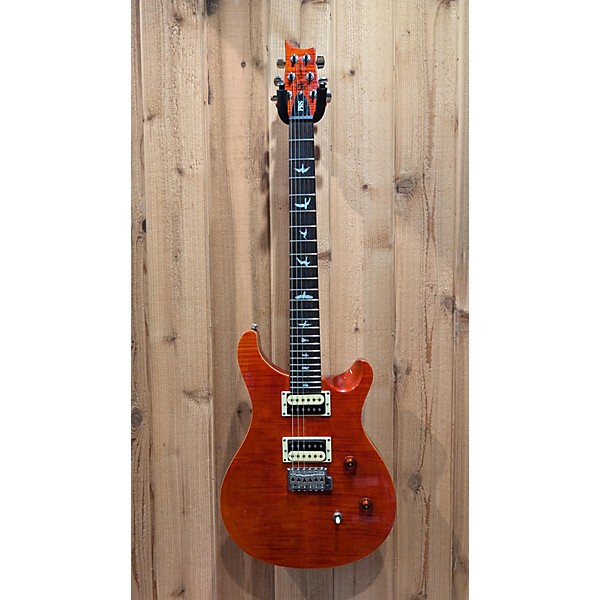 Used PRS Used PRS SE Custom 24 Trans Orange Solid Body Electric Guitar