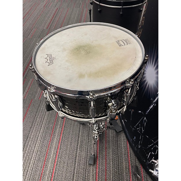 Used Gretsch Drums 14X6.5 Hammered Black Drum