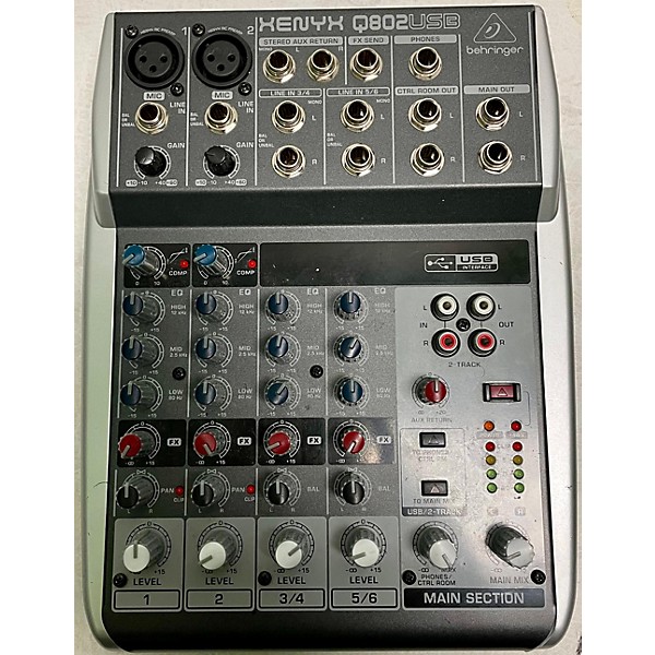 Used Behringer Xenyx Q802USB Unpowered Mixer