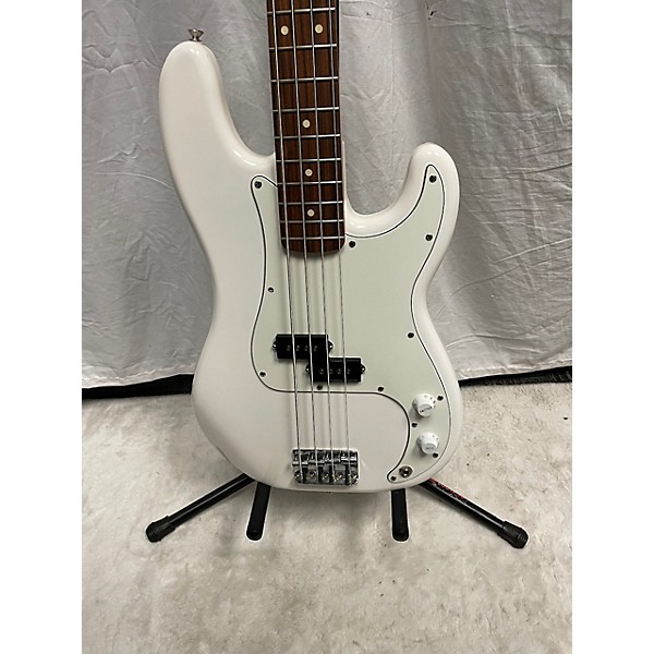 Used Fender Used Fender Player Precision Bass Polar White Electric Bass Guitar