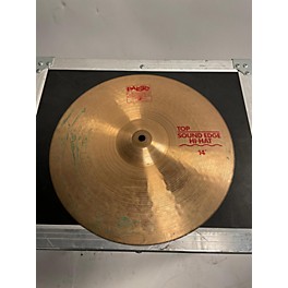 Used Paiste 14in 2002 Medium Hi Hat Pair Cymbal