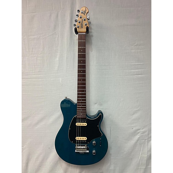 Used Ernie Ball Music Man Used Ernie Ball Music Man AXIS SPORT Blue Solid Body Electric Guitar