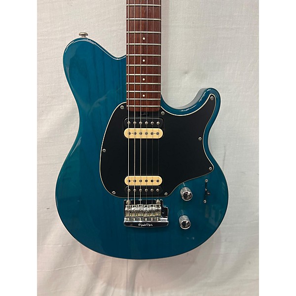 Used Ernie Ball Music Man Used Ernie Ball Music Man AXIS SPORT Blue Solid Body Electric Guitar