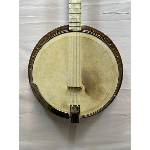 Vintage Vintage 1930s Harmony Company Supertone Antique Natural Banjo