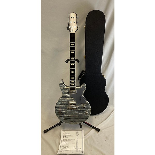 Used Used Thorn Custom Guitars Artisan Limited Ser. 3 Vintage Silver Blue Solid Body Electric Guitar