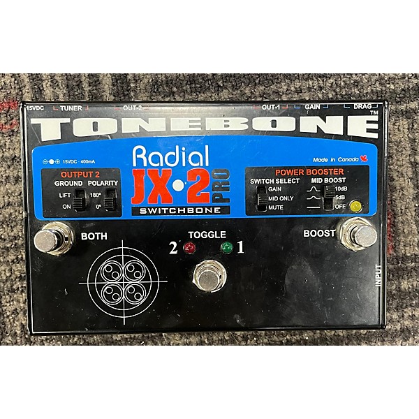 Used Radial Engineering JX2 Switchbone Class A ABY With Boost Pedal