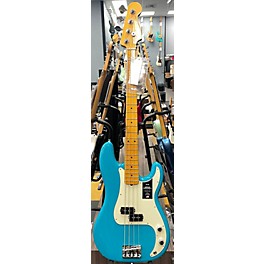 Used Fender Used Fender American Professional II Precision Bass MIAMI BLUE Electric Bass Guitar